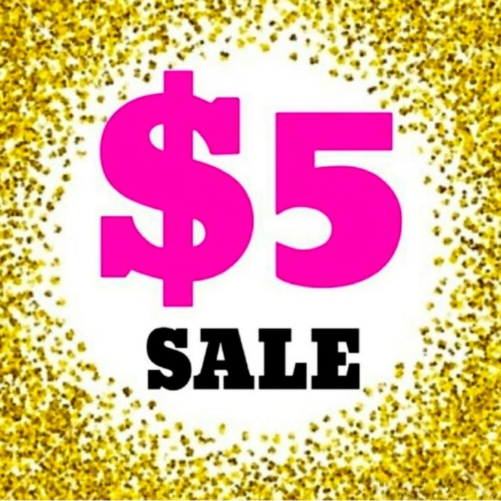 $5 sale! Pick 5 items at $5 for $15
